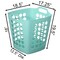 Flexible Plastic Laundry Basket - Square Storage Hamper with Side Handles for Easy Carrying - Versatile Organizer for Laundry, and Household Storage